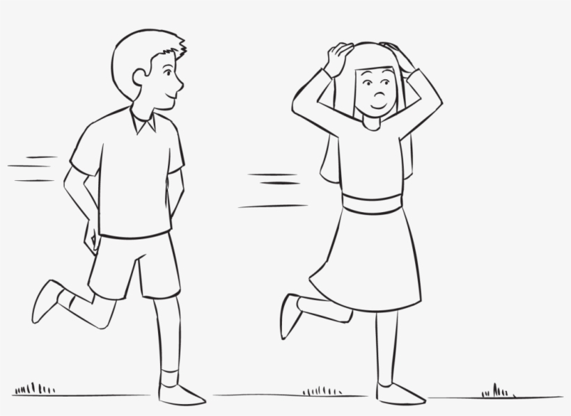 Head-butt Tag - Line Art, transparent png download