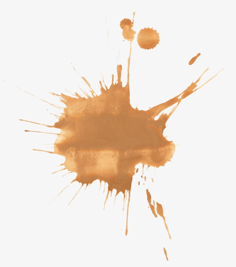 18 Brown Watercolor Splatter Png Transparent - Visual Arts, transparent png download