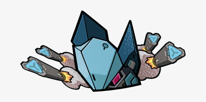 Pharah Raptorion Peeker Sticker - Illustration, transparent png download