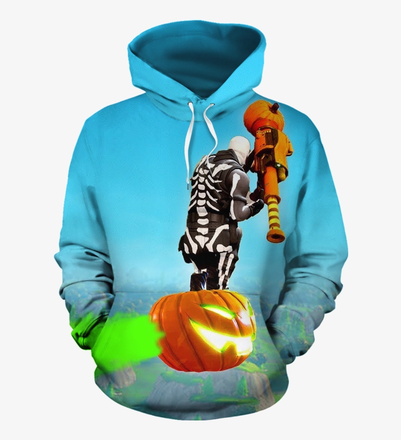 Fortnite Skull Trooper 3d Hoodie Fullprinted No Zip - Bts Love Yourself Answer Hoodie, transparent png download