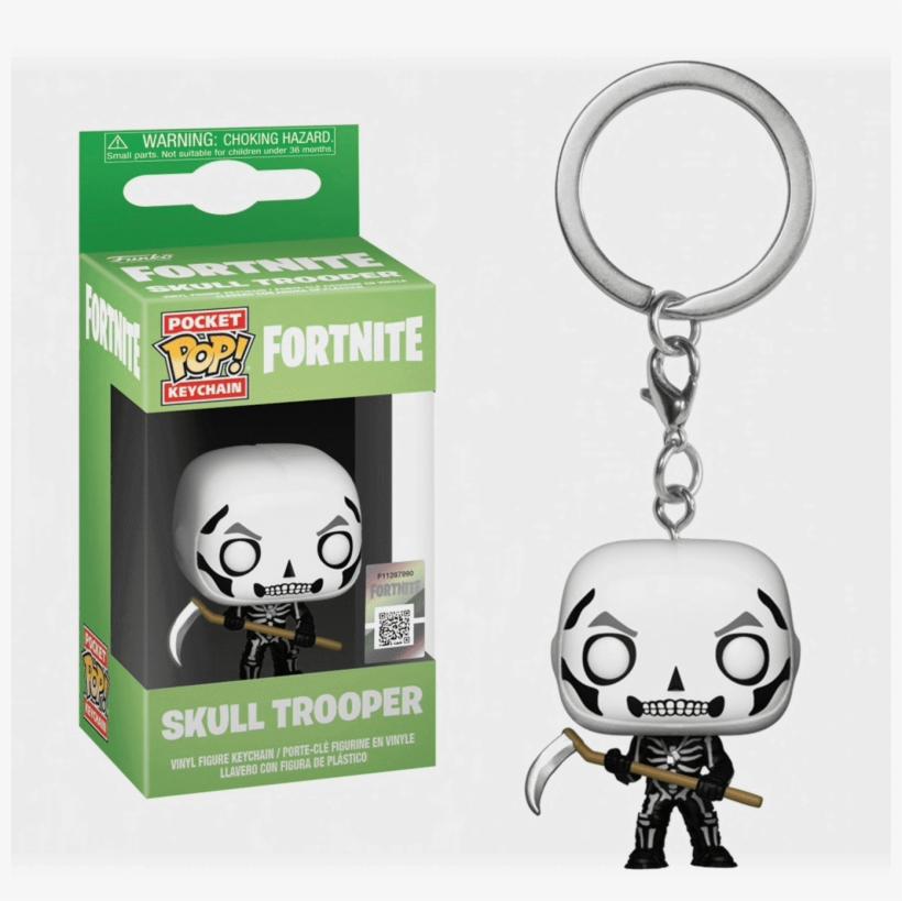 Skull Trooper Fortnite Keychain By Funko Pop - Fortnite Pop Keychain, transparent png download