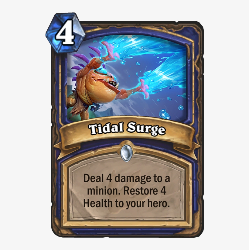 Tidal Surge Card - Tidal Surge Hearthstone, transparent png download