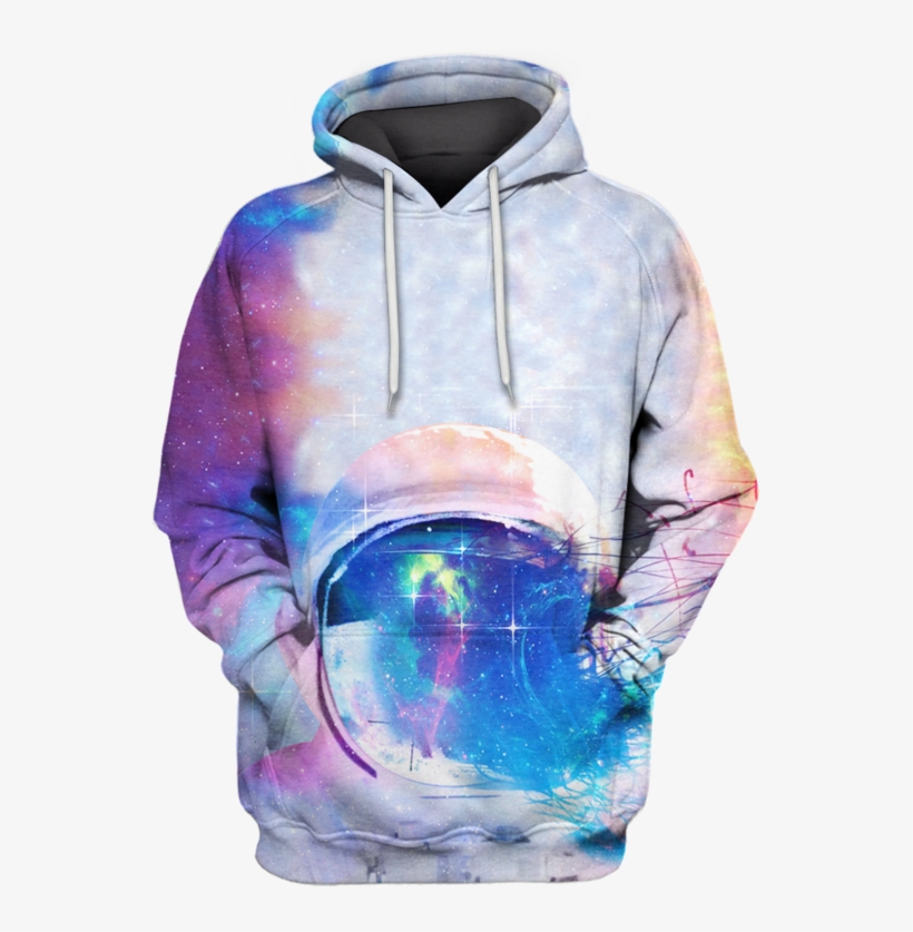 3d Astronaut Wearing Helmet Outerspace Full Print T - T-shirt, transparent png download