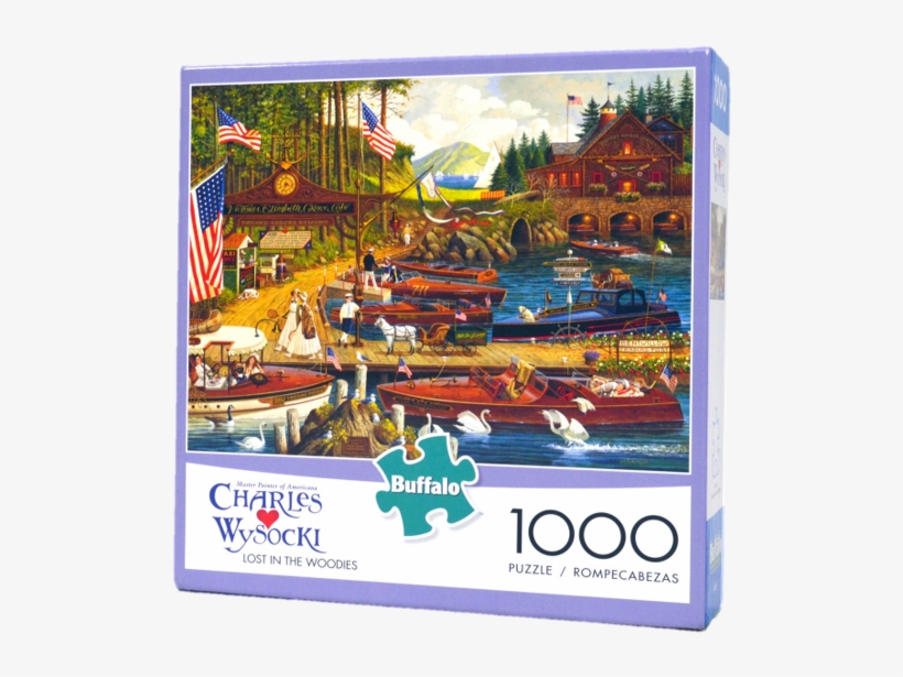 Board Game Box - Charles Wysocki's Americana Lost In The Wood, transparent png download