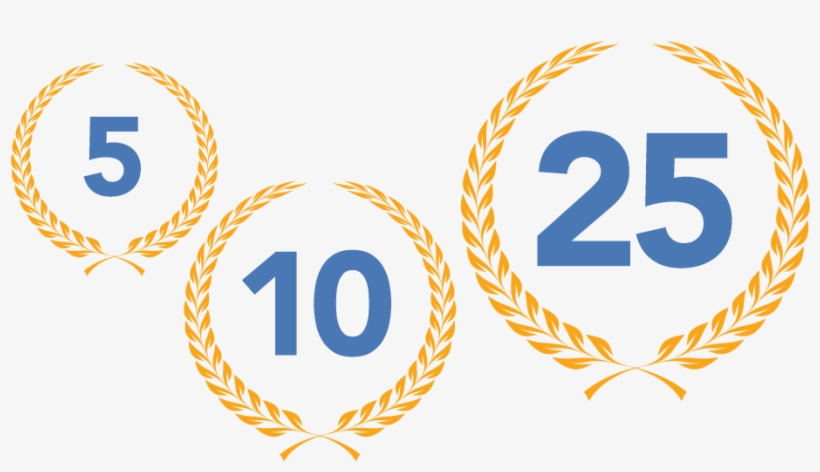 Certificate Template Clipart Anniversary Award - Celebration 25 Years Logo Png, transparent png download