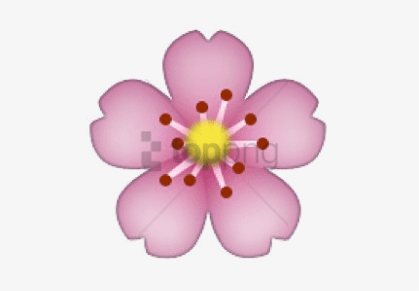 Free Png Download Flower Emoji Transparent Png Images Pink Flower
