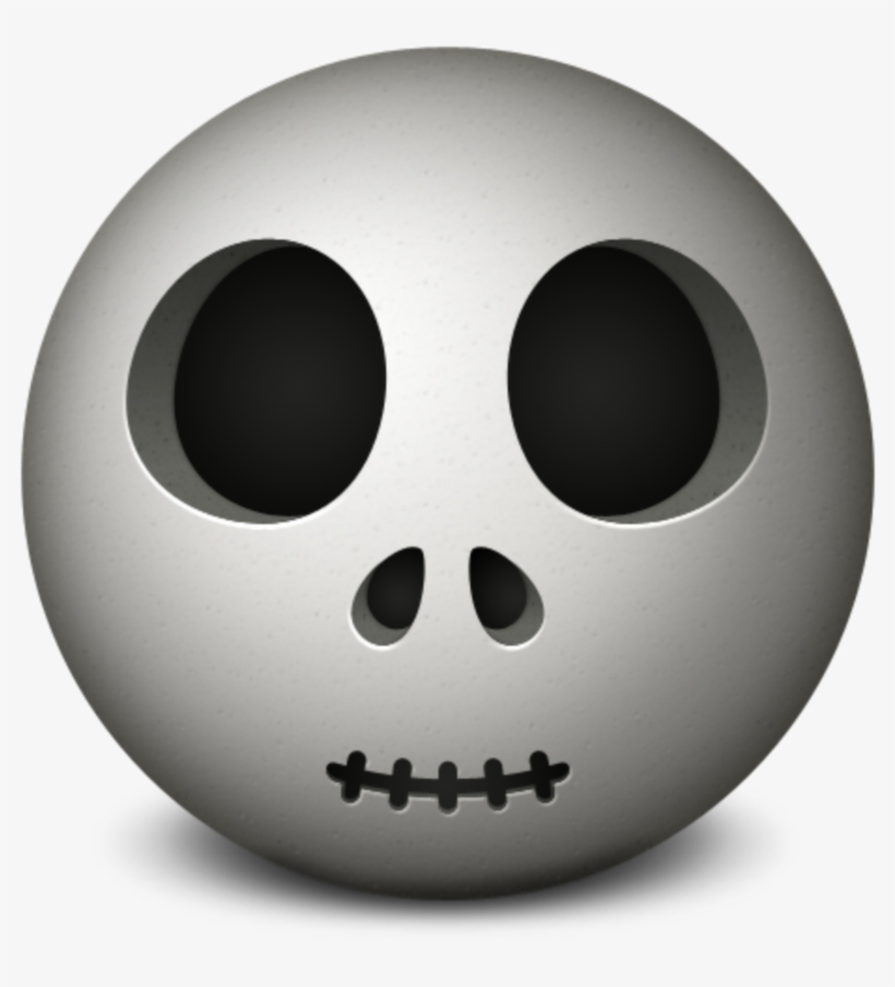 Mq Skull Halloween Emoji Emojis - Icon Png, transparent png download