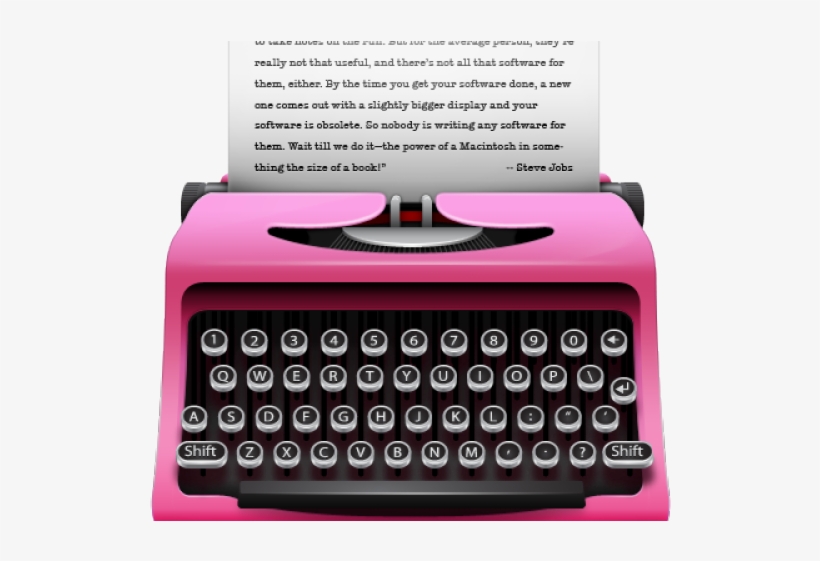 Typewriter Clipart Writing - Typewriter Icon, transparent png download