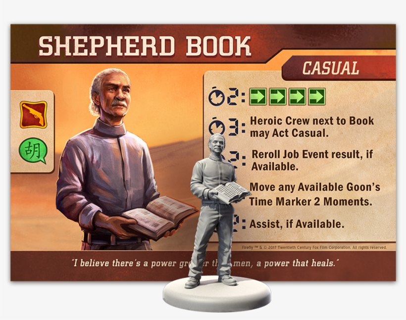Shepherd Book [casual] - Firefly Adventures Cowboys, transparent png download