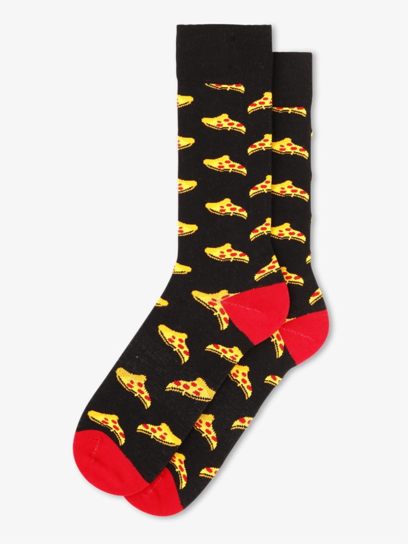 Men's Pizza Socks - Sock, transparent png download