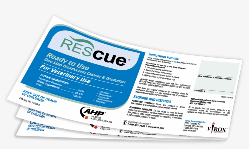 Rescue Rtu Workplace Label Product Image - Label, transparent png download