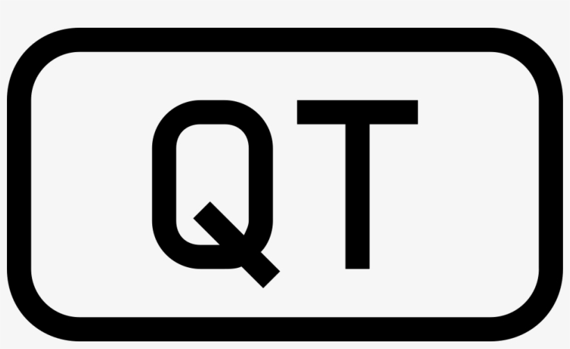 Qt File Interface Symbol Of Outlined Rounded Rectangle, transparent png download