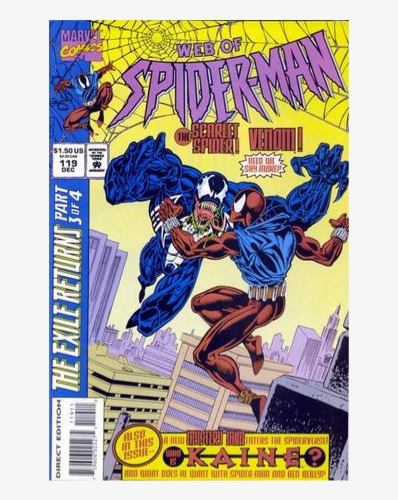 Web Of Spider Man 119, transparent png download