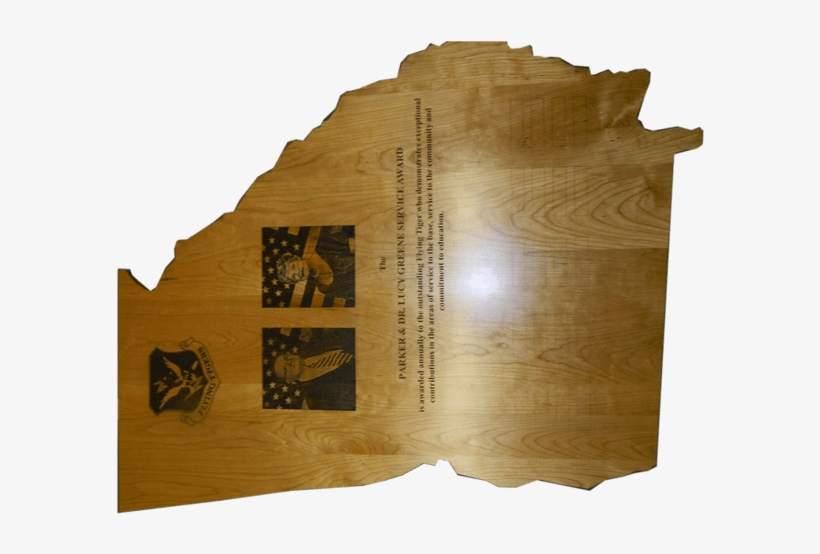 Custom Engraved State Plaque - Plywood, transparent png download