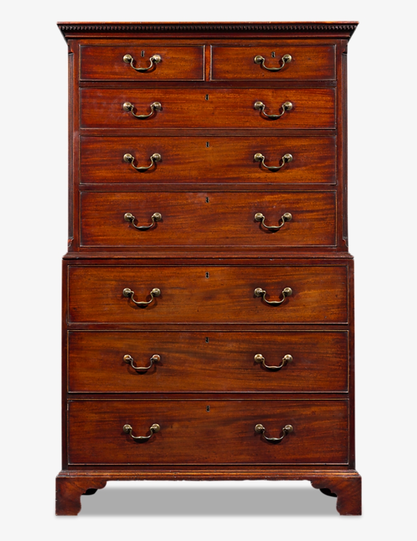Thomas Chippendale George Iii Chest On Chest - Chest Of Drawers, transparent png download