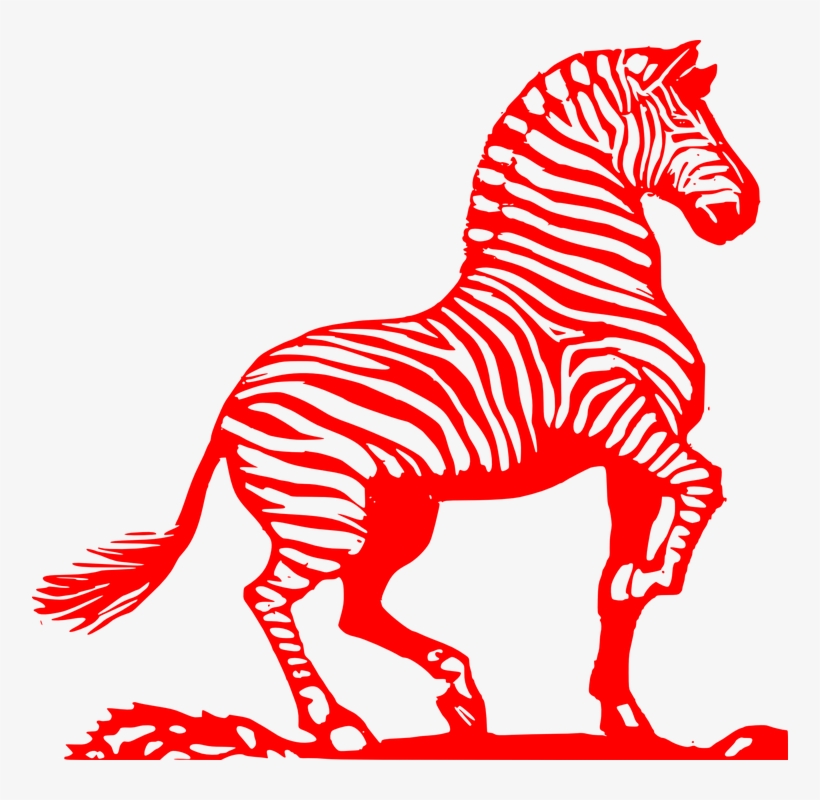Drawing Zebra Black And White, transparent png download
