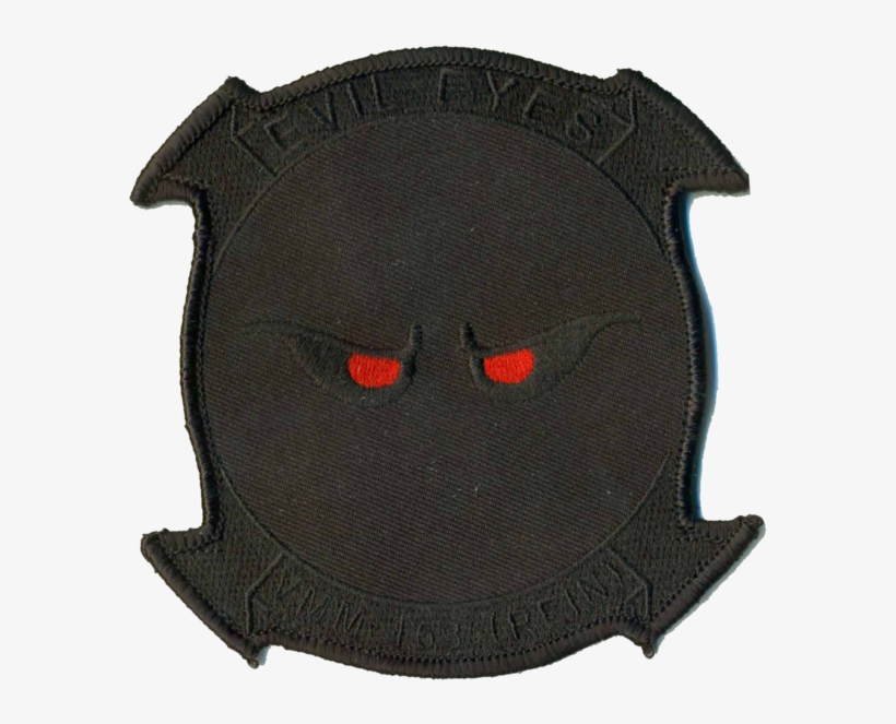 Vmm 163 Evil Eyes Blackout With Velcro Military, Law - Bat, transparent png download