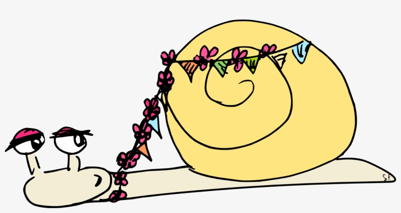 Partying Snail, transparent png download