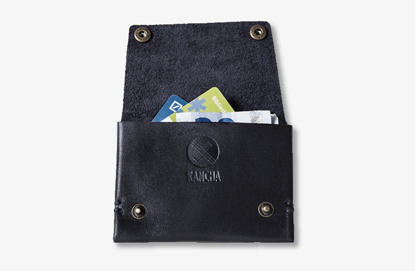Wallet Purse Origami Compact Black Leather Kyrgyzstan - Wallet, transparent png download