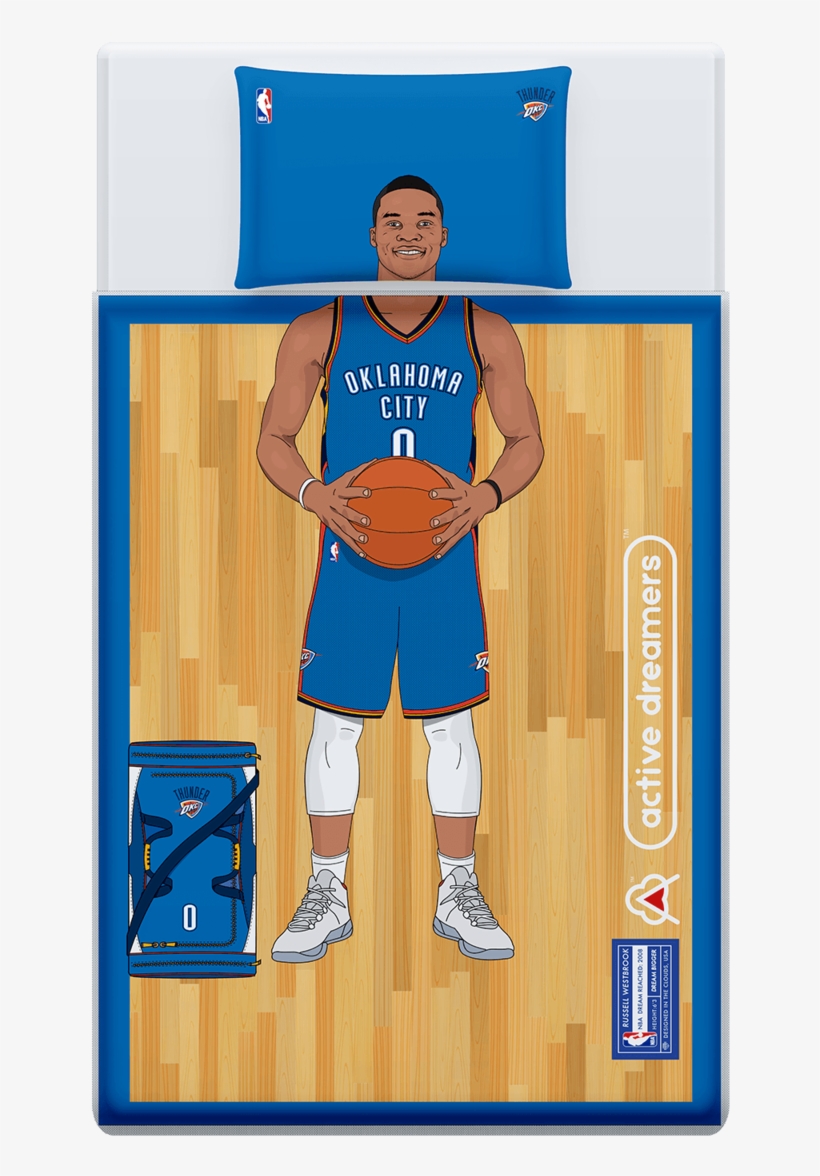 Russell Westbrook Reversible Blanket & Pillow Case - Steph Curry Bed Set, transparent png download