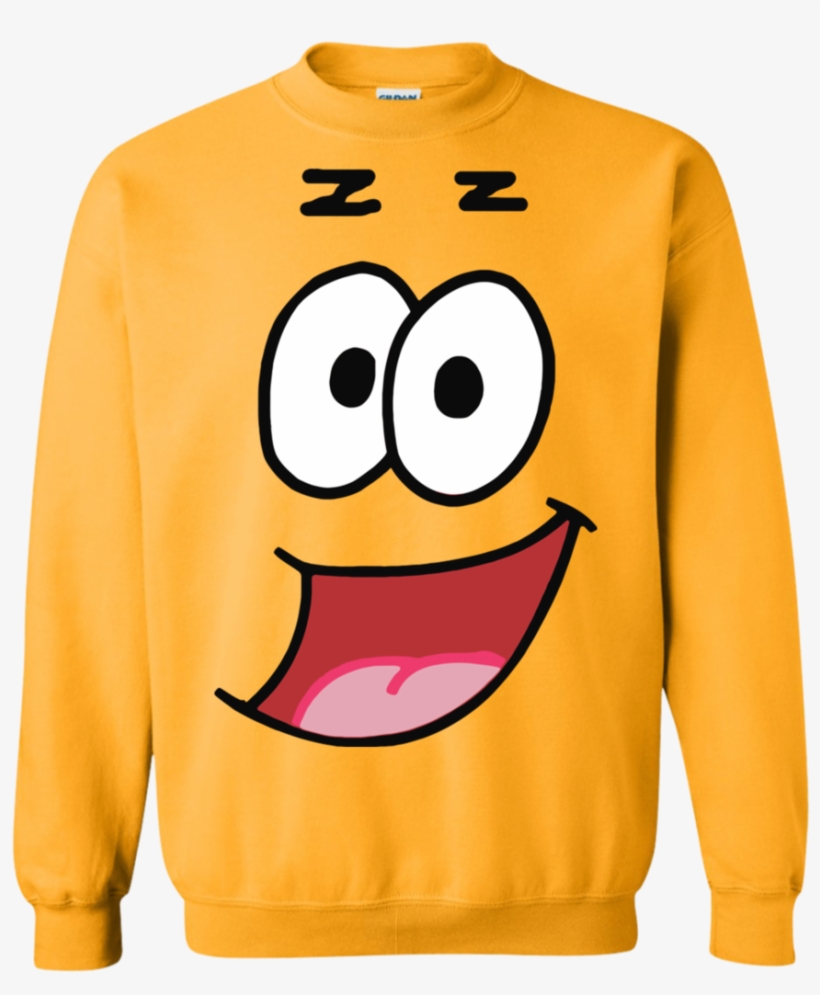 Patrick Star Funny Halloween Custom Sweatshirt - Stranger Things Yellow Sweatshirt, transparent png download