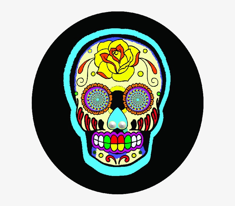 Crazy Tire Covers In Pinterest - Sugar Skull Tattoo, transparent png download