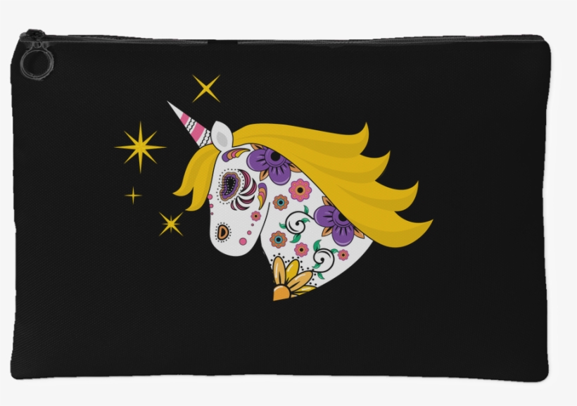 Sugar Skull Unicorn Pouch - Sugar Skull Unicorn, transparent png download