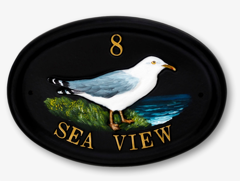 Seagull Standing House Sign - European Herring Gull, transparent png download