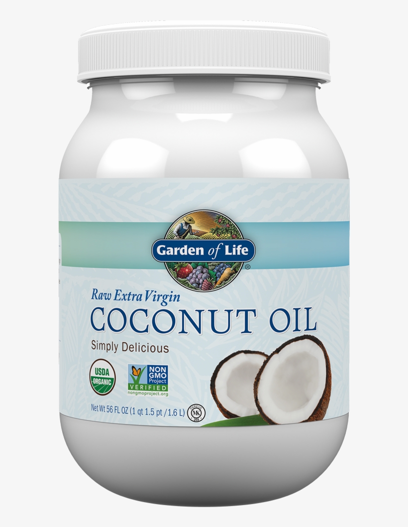 658010120258- - Garden Of Life Coconut Oil, transparent png download