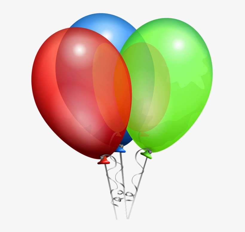 File - Balloons-41362 - Birthday Balloons, transparent png download