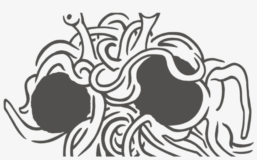 Not Only Illuminati - Flying Spaghetti Monster Decal, transparent png download