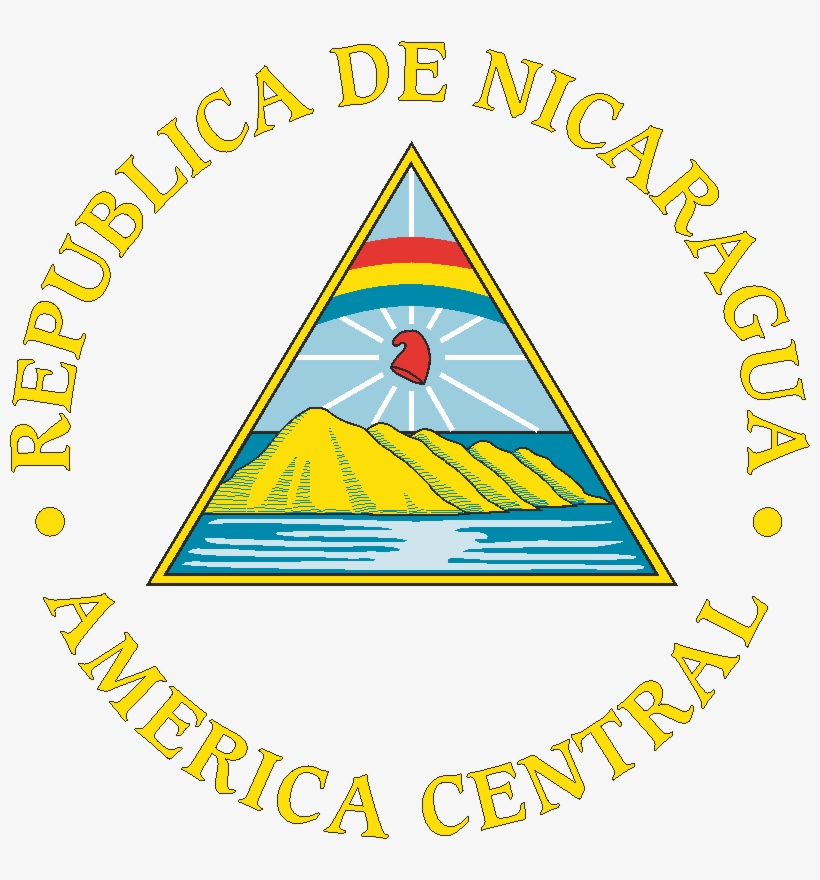 Coat Arms Flag Vector Of Logo Guardabarranco Clipart - Triangle Inside The Nicaraguan Flag, transparent png download