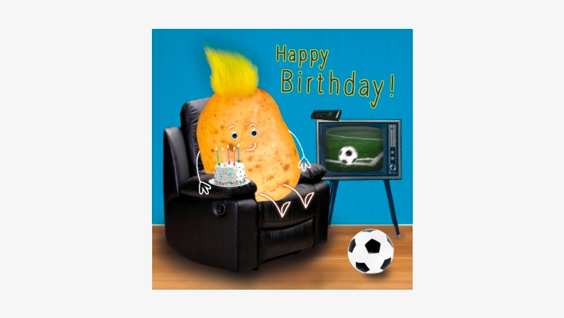 Birthday Funky Quirky Unusual Modern Cool Card Cards - Happy Birthday Couch Potato, transparent png download
