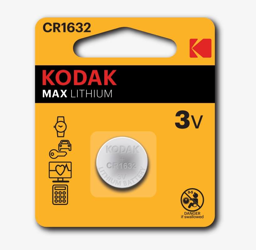 Kodak Lithium Button Cell - Kodak Cr2032, transparent png download