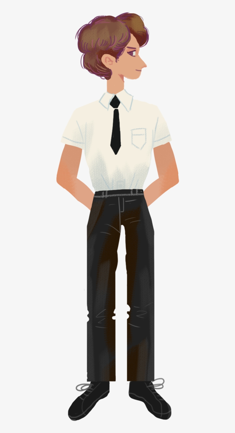 Character Boy Suit Bow Tie Png And Psd - Standing, transparent png download