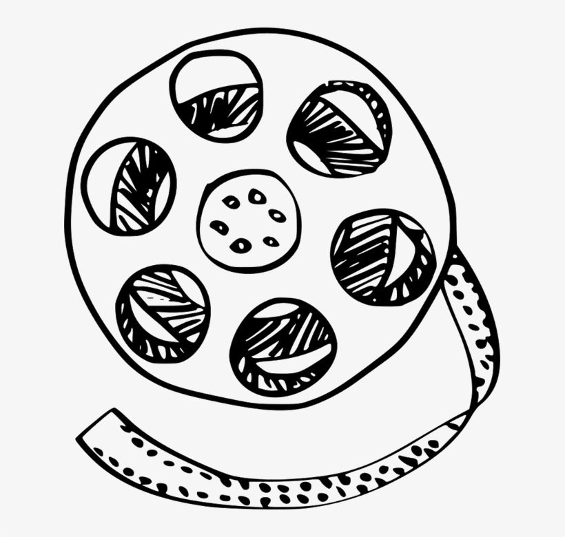 Film Reel Png Aesthetic - Film Reel Drawing Png, transparent png download