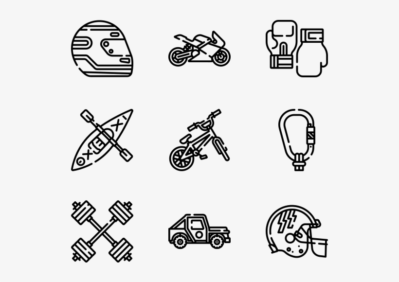 Extreme Sports - Treasure Map Pirate Icons, transparent png download