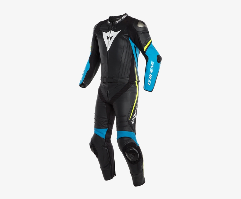 Dainese Laguna Seca 4 2pcs Suit Black/fire Blue/fluo - Laguna Seca 4 2pcs Suit, transparent png download
