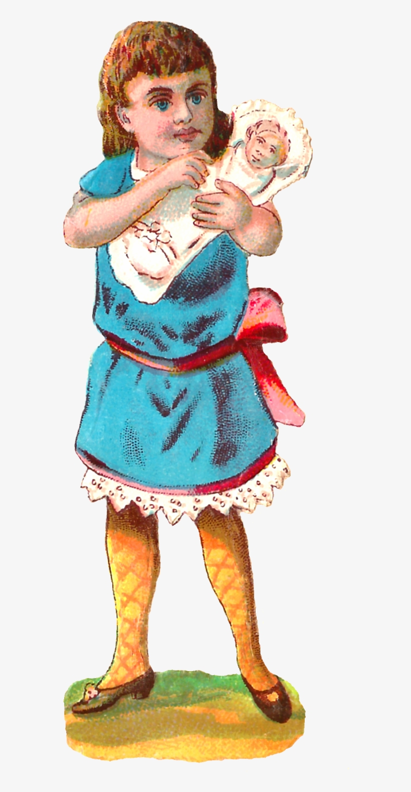 Victorian Girl Image Downloads - Illustration, transparent png download