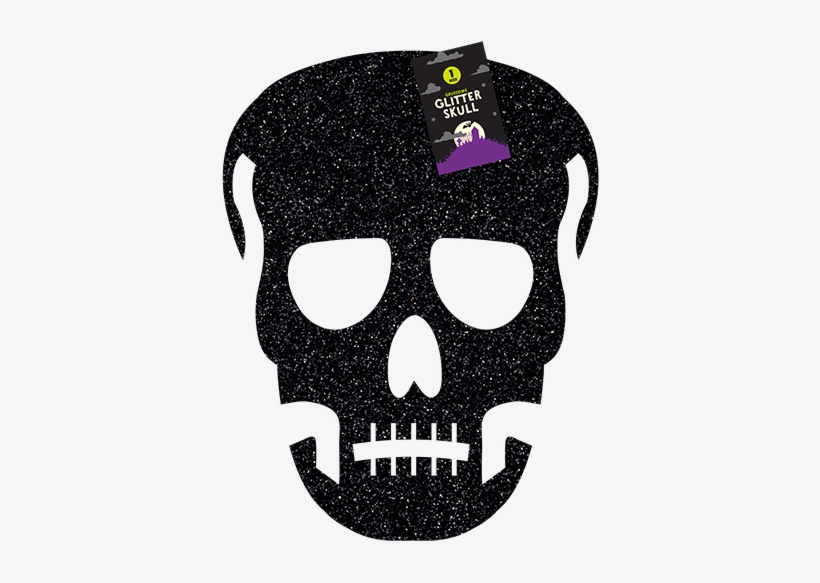 Halloween Glittering Skull - Skull, transparent png download
