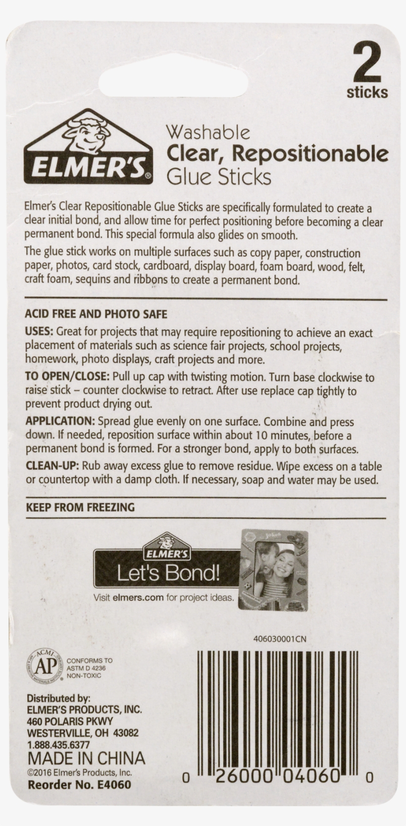 Elmer's Clear Washable Repositionable Glue Sticks, - Elmers, transparent png download