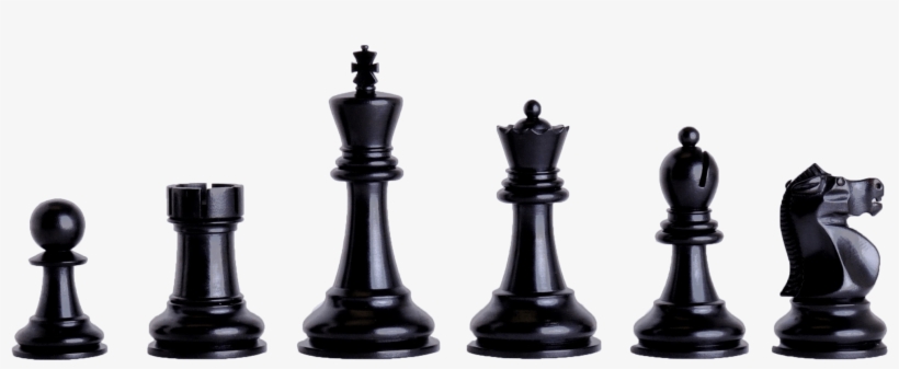Ebonized Reykjavik Chess Pieces - Competition Series Plastic Chess Pieces, transparent png download