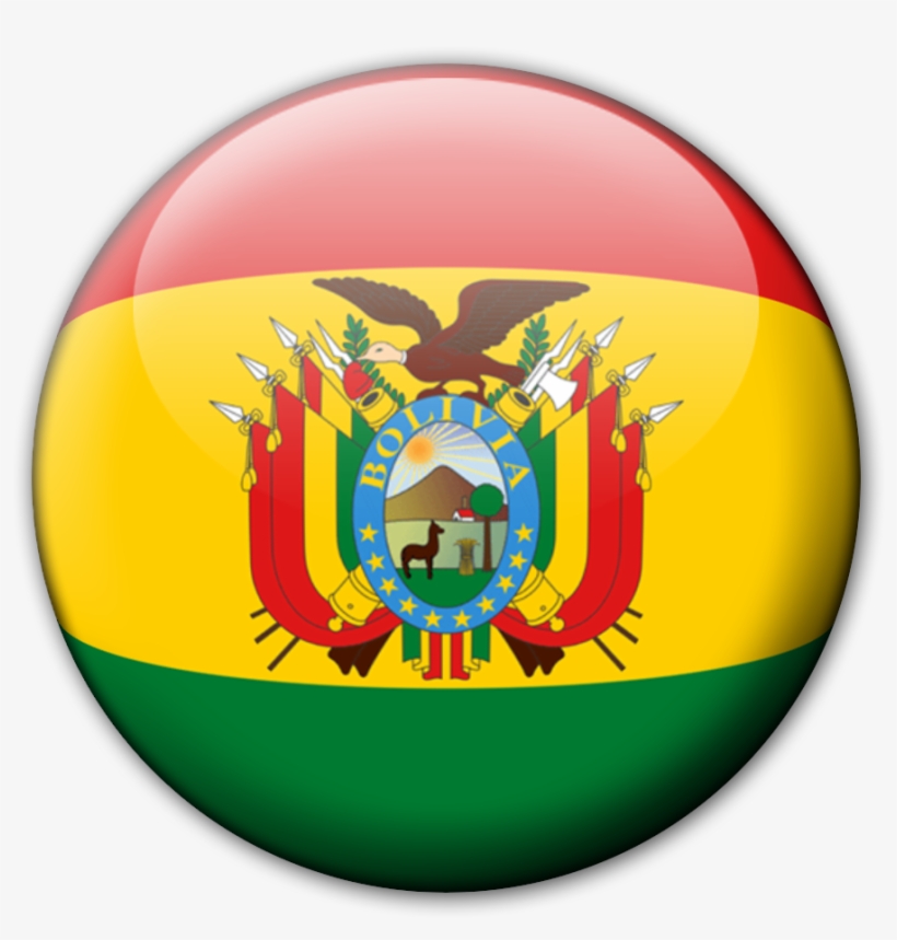 Bandera Esferica De Bolivia - Bolivia Flag Round, transparent png download