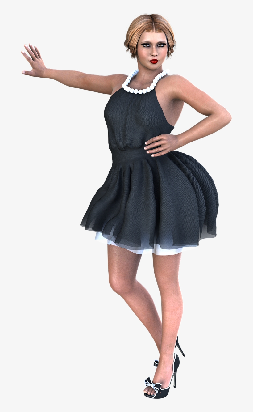 Woman In Dress Png, transparent png download