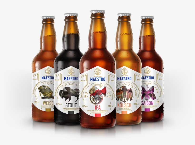 Cervejaria Maestro - Beer Bottle, transparent png download