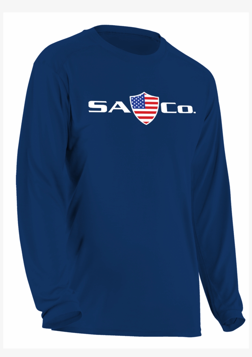 Performance Long Sleeve Shirt - Navy Blue Lime Green Shirt, transparent png download