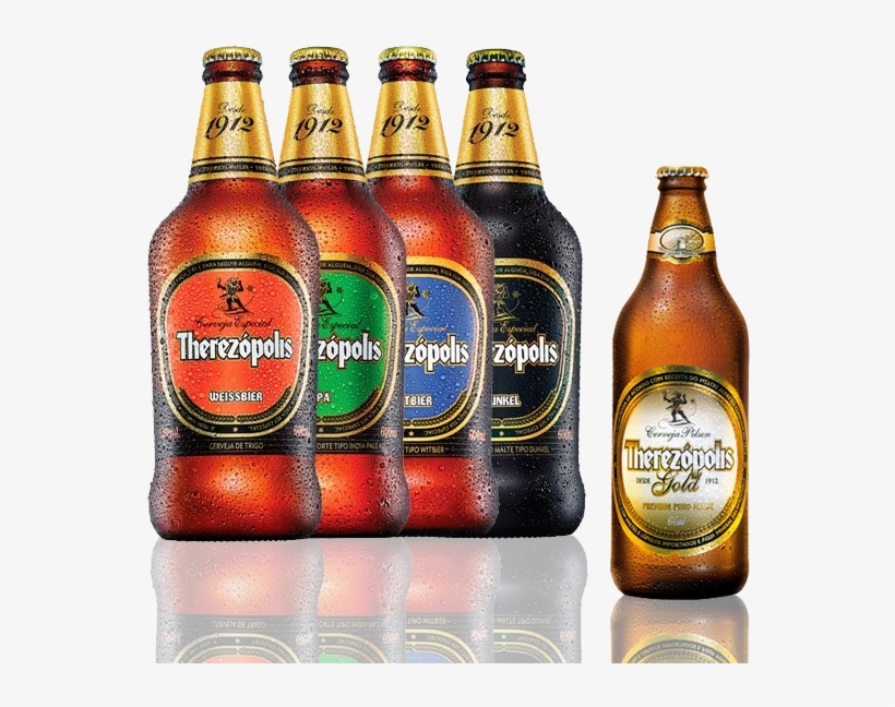 Kit 4 Cervejas Therezópolis 600ml Sortidas - Therezópolis Gold, transparent png download