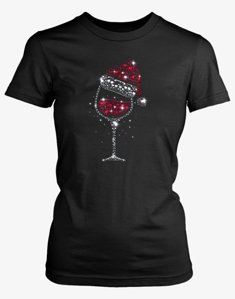 Wine Glass Red Wine Santa Hat T-shirt - It's Too Peopley Outside, transparent png download