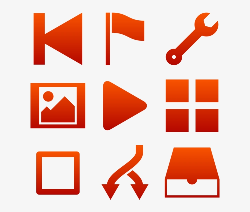 Raphael Icon In Style Simple Red Gradient, transparent png download