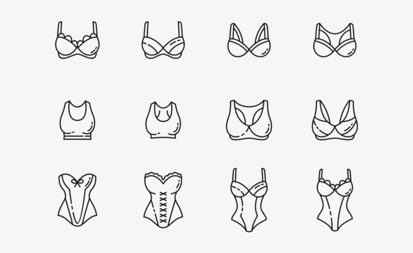 Bustier Icons Vector - Corset Png Icon, transparent png download